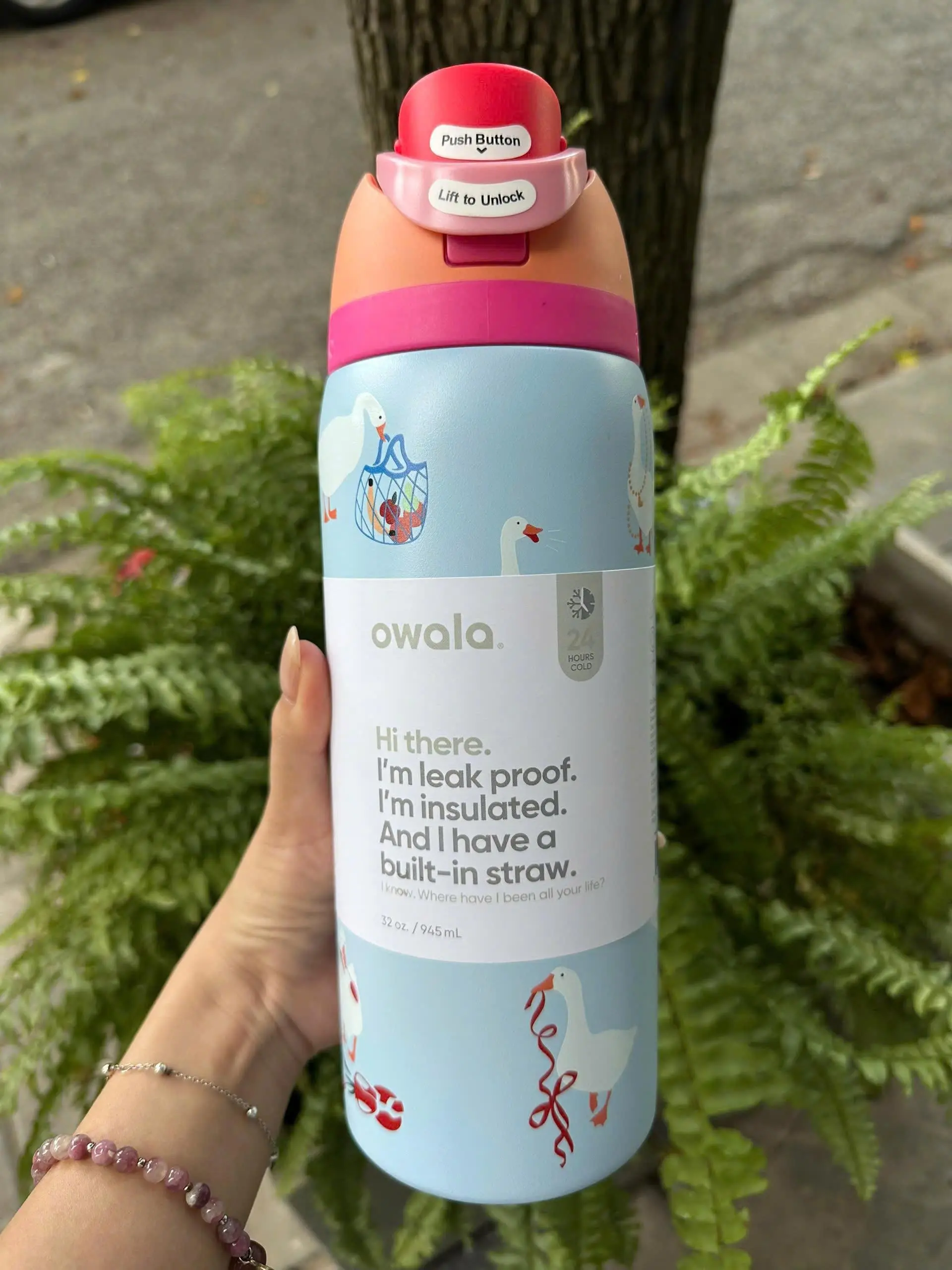 NEW Owala Silly Goose Freesip 32oz Limited Edition Water Bottle With BOX, Perfect for Running Gym and School