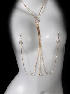 New Style Imitation Pearl Pendant Nipple Clasp Body Chain Bling Chain, Bar Nightclub Costume Accessory, Sexy Women's Jewelry for Parties