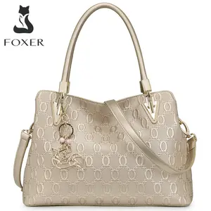 Women's Cowhide Shoulder Bag - Large Capacity Tote