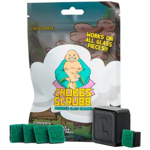 Chubbs Scrubb Magnetic Glass Cleaner - Magnet Glass Cleaner Cleaning Scrubber Tool Made To Clean Stains You Can't Reach