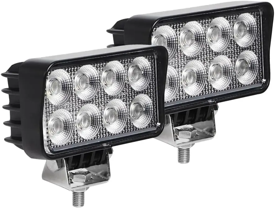 64W Led Tractor Work Lights, 5600Lms Led Truck Work Lights Flood Light fits Farm Tractor Engineer Truck ATV, 12/24V