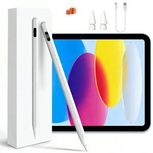 Apple Pencil Compatible iPad Touchscreen Pen, Touch Stylus Pen, Fits A16 Gen 10/pro 13/m5/air 11/m4/m3/mini 7/6,a17 Gens 8&9,LED Battery Display, Usb Rechargeable Stylus