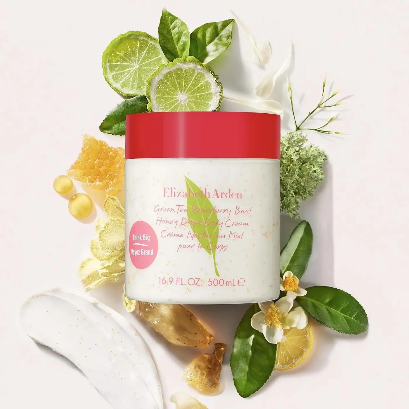 NEW Elizabeth Arden Green Tea Strawberry Basil Honey Drops Body Cream | Hydrating Fruity Body Moisturizer
