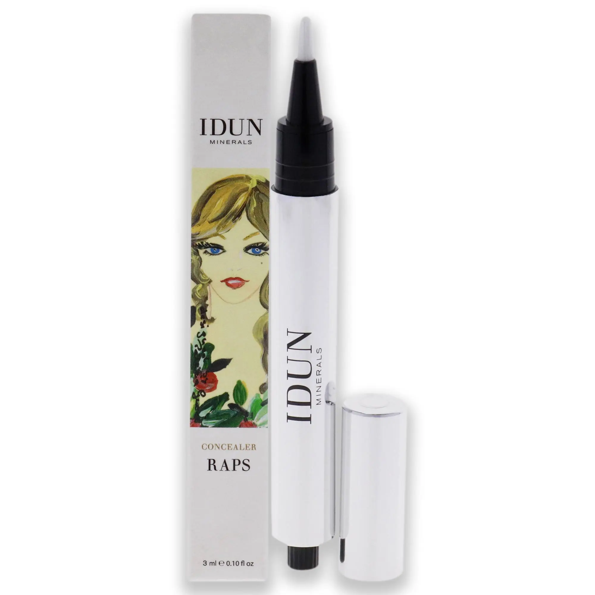 Concealer - Idun Minerals 001 Raps Women's Daily Makeup, 0.1 fl oz Compact Carry Detailed Cover Concealer