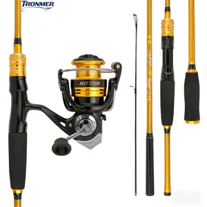 MLS-II-2500 Light Spinning Reel and Rod Combo, 5.9ft 2-Piece ML Graphite Fishing Rod, 12+1 BB, 17.64LB Max Drag, 5.2:1 Gear Ratio, Saltwater Freshwater Fishing Combo
