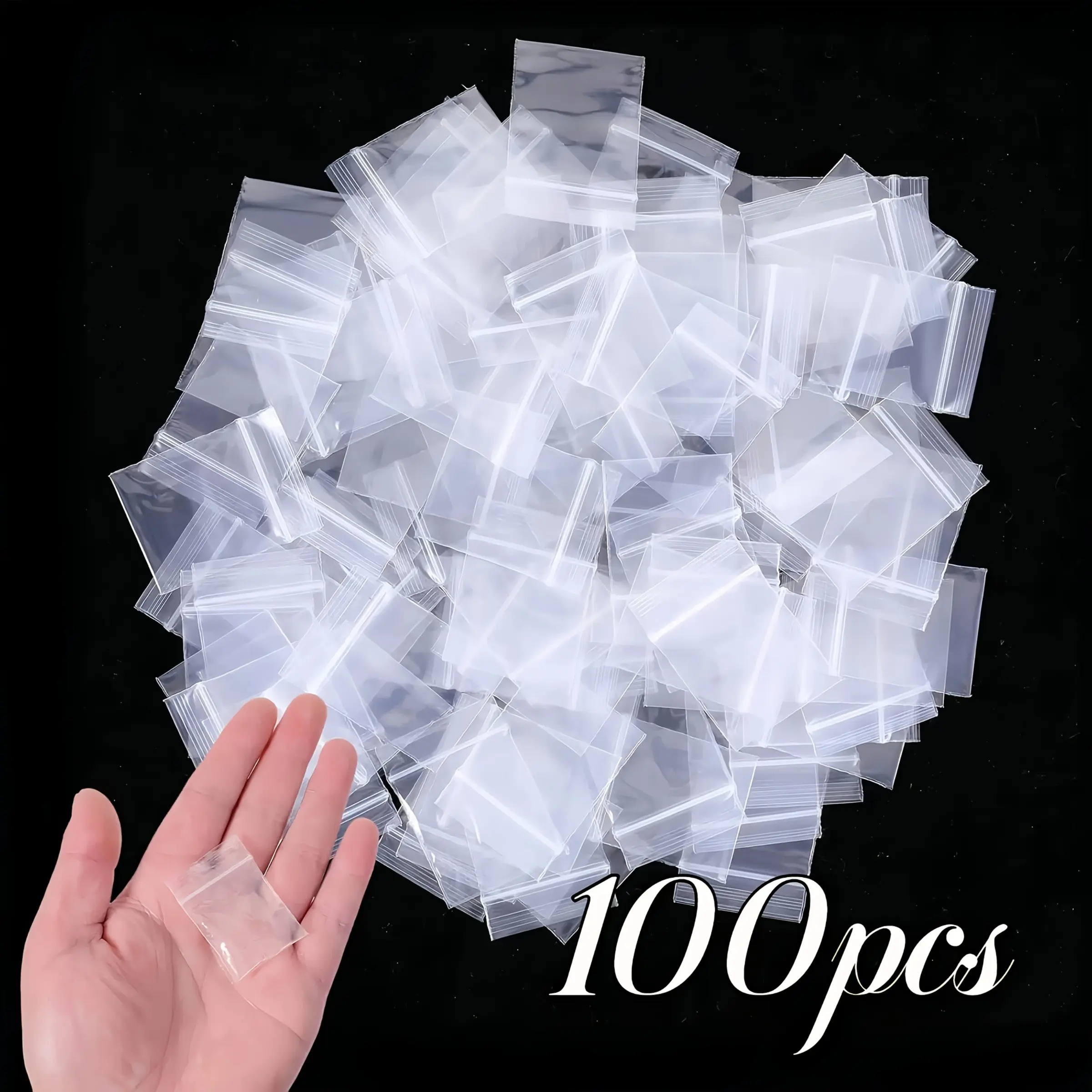 Mini Transparent Self-Sealing Bags, Small Size Dustproof Sealed Packaging, Plastic Pe Self-Seal Bags, Daily Use Packing Supplies, Resealable Packaging, Transparent Storage, Clear Bags For Treats, Plastic Pouches