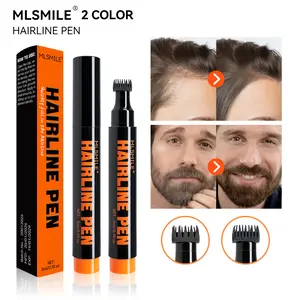 Double-ended Hairline Stamp Pen - Waterproof & Sweatproof, Natural Hairline Filler, One-stroke Hairline Repair, Long-lasting & Smudge-proof