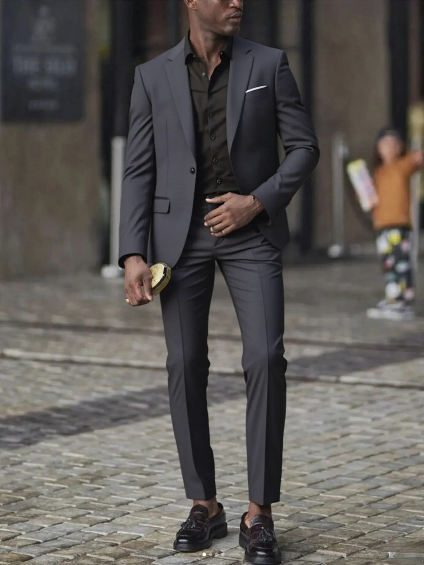 2pcs Men's Slim-Fit Burgundy Wedding & Business Suit Set - Tailored Jacket & Trousers with Collar, Maroon Color for Groom, Groomsmen, Prom - All-Season Formal Attire (Hand Wash/Dry Clean)