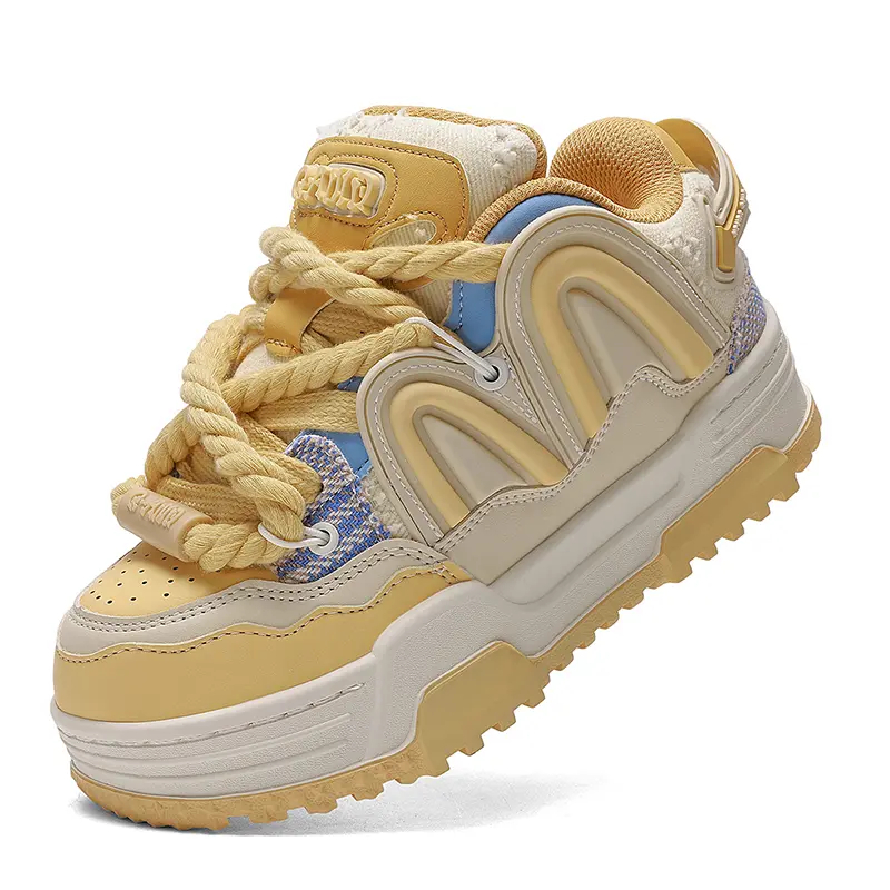 Q-AND 2026 New Casual Board Shoes Men's Shoes Thick Sole Bread Shoes Student Couple Versatile Shoes Women's Shoes