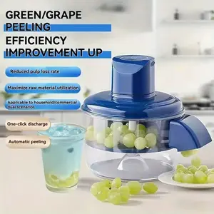 Rechargeable Electric Grape Peeler, Tomato Garlic Slicer, Peeling Machine, Compact Design, Efficient Motor, Multi-Functional Food Prep Tool for Kitchen, Commercial Use