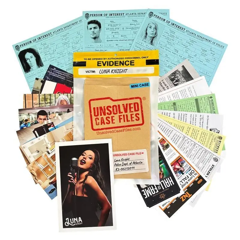 Kashir Max Case Detective Game Unsolved Mystery Files, Cold Murder Suspense Themed Card Game, Suitable for Ages 14+, Friends Party Halloween Christmas