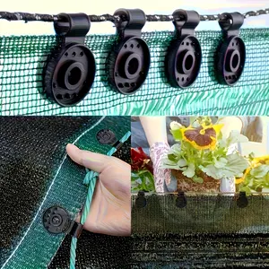 20/40Pcs Heavy Duty Shade Cloth Clips, Round Plastic Windproof Grip Clips for Outdoor Garden, Sun Shade Sail, Awning, Tent, Patio & Camping Fabric Fixing, Anti-Slip Weatherproof Fasteners