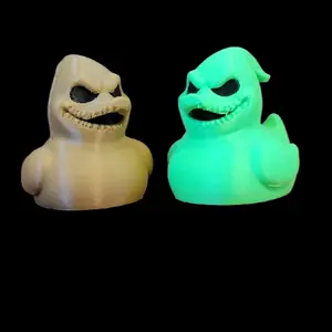 Boogie Duck Figure 2.5 Inches Tall 3D Printed in Hard PLA Great for Halloween Green Color Halloween Decor