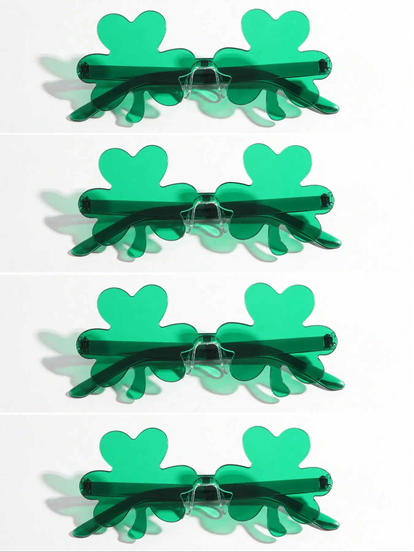 Saint Patrick's Day Shamrock Decorative Glasses Set, Irish Festival Party Accessories, Party Favor, Fun Festive Eyewear for Celebrations, Party Supplies