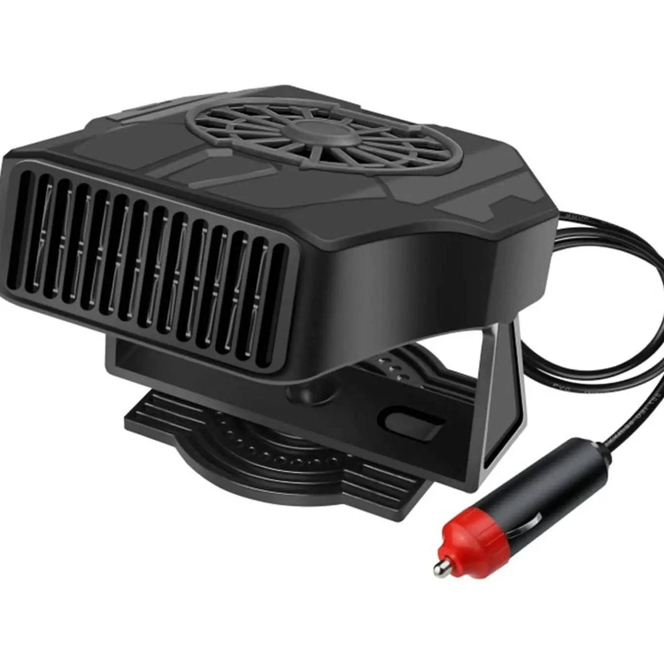 12V 2-in-1 Portable Car Heater Defroster, Quiet Durable Electric Dashboard Fan with Cigarette Lighter Plug, Fast-Heating Car Gadgets Accessories Universal for Sedans, Pickups, Vans Winter Windshield Demist Tool