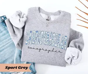 Cardiovascular Sonographer T-Shirt OR Sweatshirt , Ultrasound Tech short sleeve , Sonographer , Cardiac Sonography Cotton Crewneck