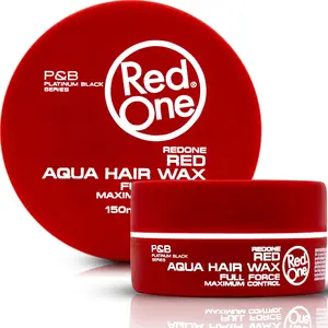 Red One Aqua Hair Wax 150ml - Red Color Gel for Haircare with Natural Scent