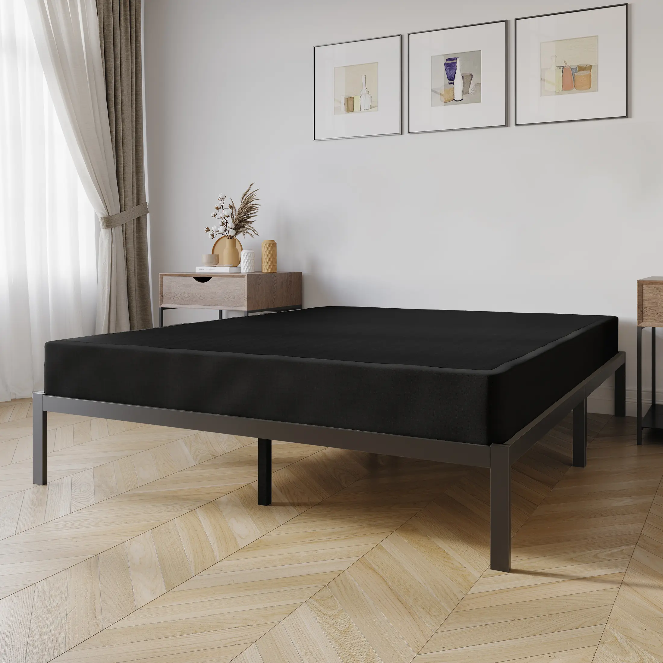 QuietBase 5-in Box Spring - Durable, High Support, Silent Foundation for Hybrid, King, Twin & Any Mattress