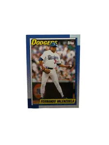 Topps Fernando Valenzuela Pitcher Card Los Angeles Dodgers Baseball Trading Card