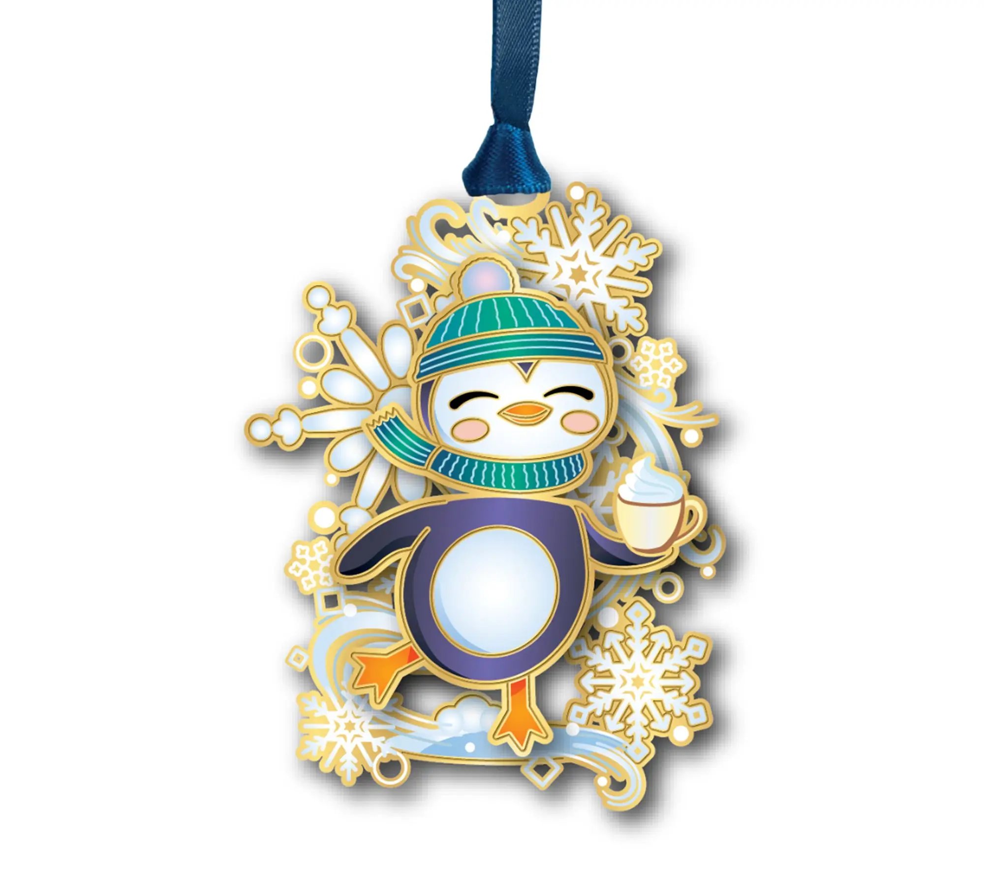 Beacon Designs Whimsical Cozy Penguin Ornament