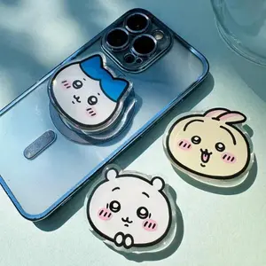 Chiikawa Kawaii Phone Grip, Usagi Hachiware Acrylic Charm, Cute Animal Kindle Stand & Phone Holder Accessory1