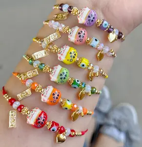 Lucky Maneki Neko String Bracelet