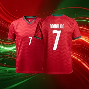 2026 Portugal Home And Away 7# Cristiano Ronaldo Short And Long Sleeve Soccer Jerseys Fans Version Breathable