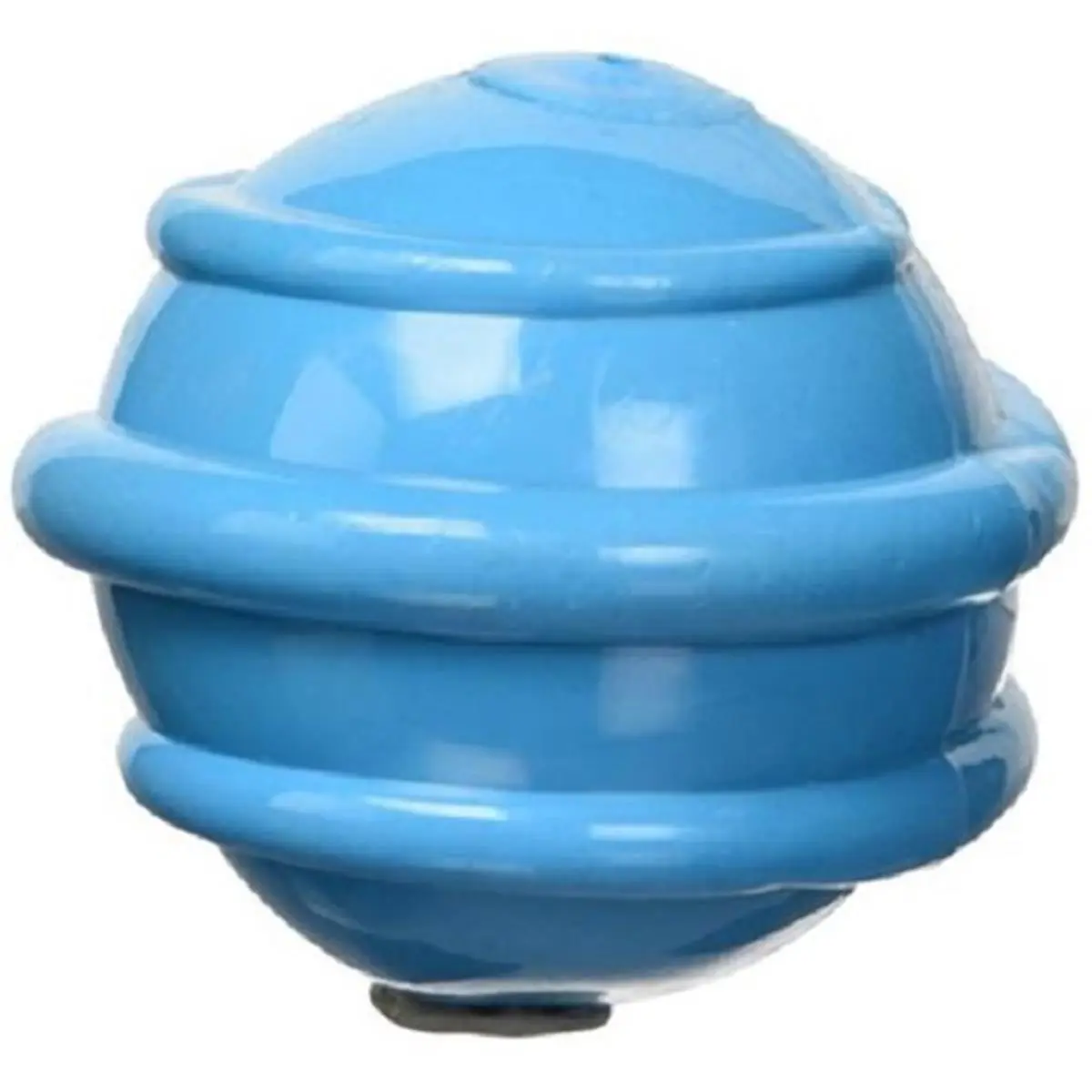 PetEdge WB15557 3 in. Squeaky Spiral TPR Dog Toy - Bite-Resistant Thermoplastic Rubber Cartoon Bouncing Ball, Blue, Reduces Boredom, Relieves Pressure, Bouncing Ball Toy
