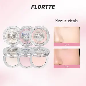 FLORTTE Glass Sea Collection Single-Colour Highlighter, Matte Finish Highlighter, Natural Brightening, No Shine tik tok shop Cosmetic tik tok shop Makeup