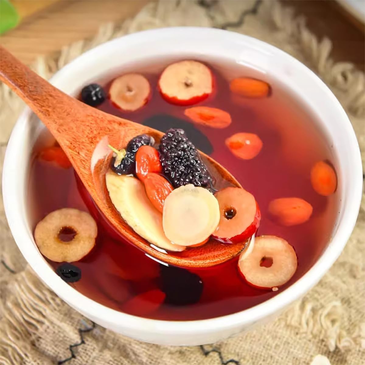 Ginseng Five Treasure  Wolfberry Tea Men's Health Mulberry Herbal Tea 20/40/60bags - Beverage