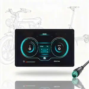 H8 TFT E-Bike Display – 5PIN Smart Waterproof Screen, Electronic Bike Display, Bluetooth APP Connection & Phone Mirroring for Navigation | Multi-Voltage 18V–60V | Black Friday & Christmas Gift for Riders