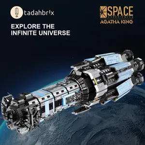 toysbuild BAKA33907 Unisex Space Theme Collectible Building Block Set, ABS Plastic Construction Bricks, Brand-Compatible Bricks