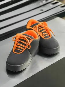 Men's Elevate Comfortable Trendy Shoes, Thick Sole Design, Colorblock Aesthetic, Plush Material, Bright Laces, All-Season Casual Style, Sneaker