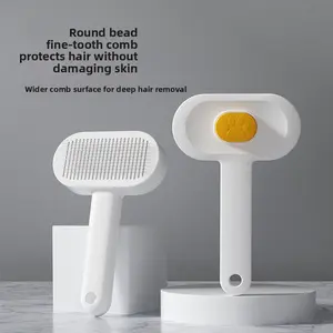 Pet Grooming Brush for Dogs and Cats, Dematting Comb with Massage Particles, Effectively Removes Loose Undercoat & Tangled Fur