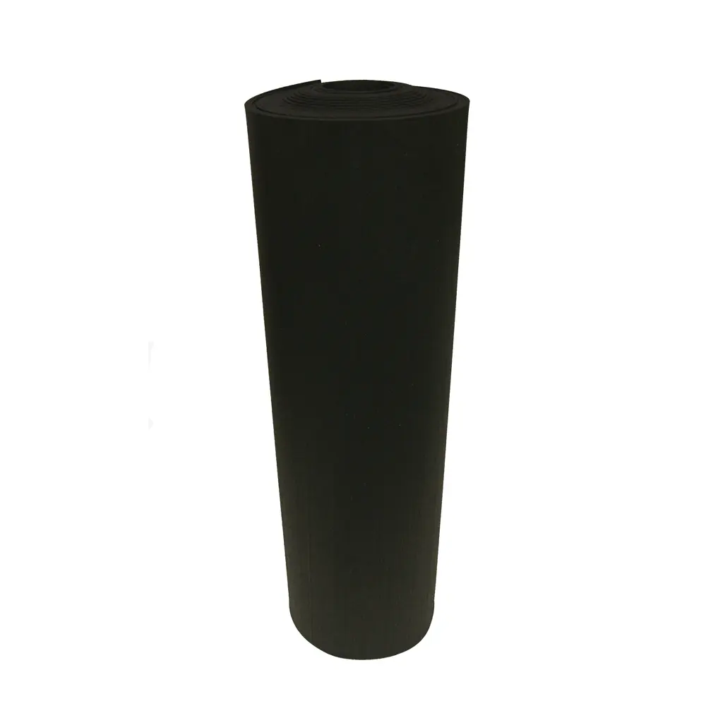 Rubber-Cal Recycled Rubber Home Gym Flooring - 1/4in Thick - 3 Rolls