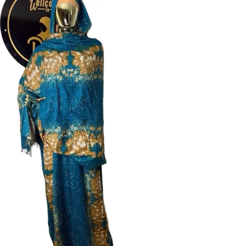 dera mtandio kubwaaa Dera Set Baac Yare & Garbasaar Shawl 2 Piece Handmade 100% Rayon Soft Breathable Non Shrink Loose Dera Dress with Matching Shawl for Everyday Wear