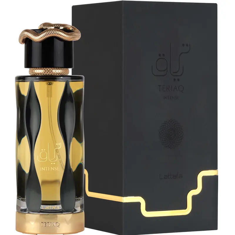 Lattafa Teriaq Intense for Unisex Eau de Parfum Spray, 3.4 Ounce / 100 ml