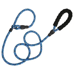 AlloyDog Bold P Chain Traction Rope for Large Dogs Explosion-proof Pet Training Supplies with Durable Design Blue Color