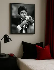 Scarface Movie Poster – Tony Montana Poster – Wallpapers For Iphone – Gangster Wall Art Print - Virtual Interior Design - Film Poster