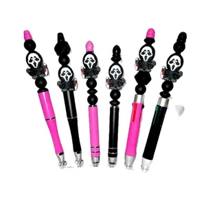 Ghost Face Black Ink Pen