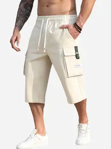 Men's 3-Pack Streetwear Cargo Shorts with Large Flap Pocket & Green Buckle Adjustable Drawstring Waist Casual Shorts for Urban Style Daily Wear Weekend Outings Essential Multi-Pocket Bottoms Set