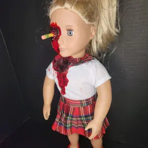 Creepy horror doll Jabbed Jenny