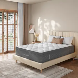 Sweetnight 14/16 inch Medium Gel Memory Foam Hybrid Mattresses, CertiPUR-US, OEKO-TEX Certified, Summervibes