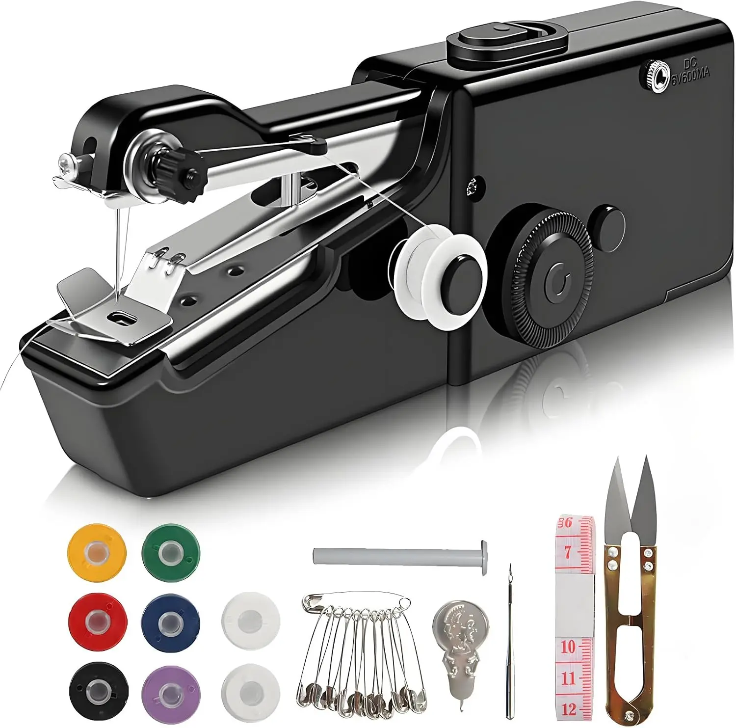 Handheld Sewing Machine,Mini Electric Hand-held Cordless Portable Sewing Machine for Beginners,Easy to Use and Fast Stitch Suitable for DIY,Clothes,Home,Travel