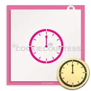 Clock at Midnight Stencil