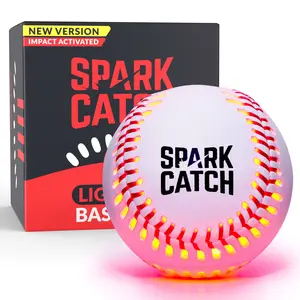 Spark Catch Baseball (Impact-Activated) - Ruthless Red