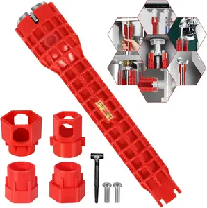 14-in-1 Multi-functional Wrench for Toilet, Sink, Bathroom, Kitchen Plumbing Installation and Repairs faucet wrench pipe