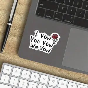 3pcs I Vow You Vow We Vow Sticker, Kindle Stickers, Book Club Vinyl Sticker, The Ritual Dark Romance Book, Self-Adhesive, Single Use, Fade-Resistant, Perfect for Laptops, Water Bottles, Funny Labels