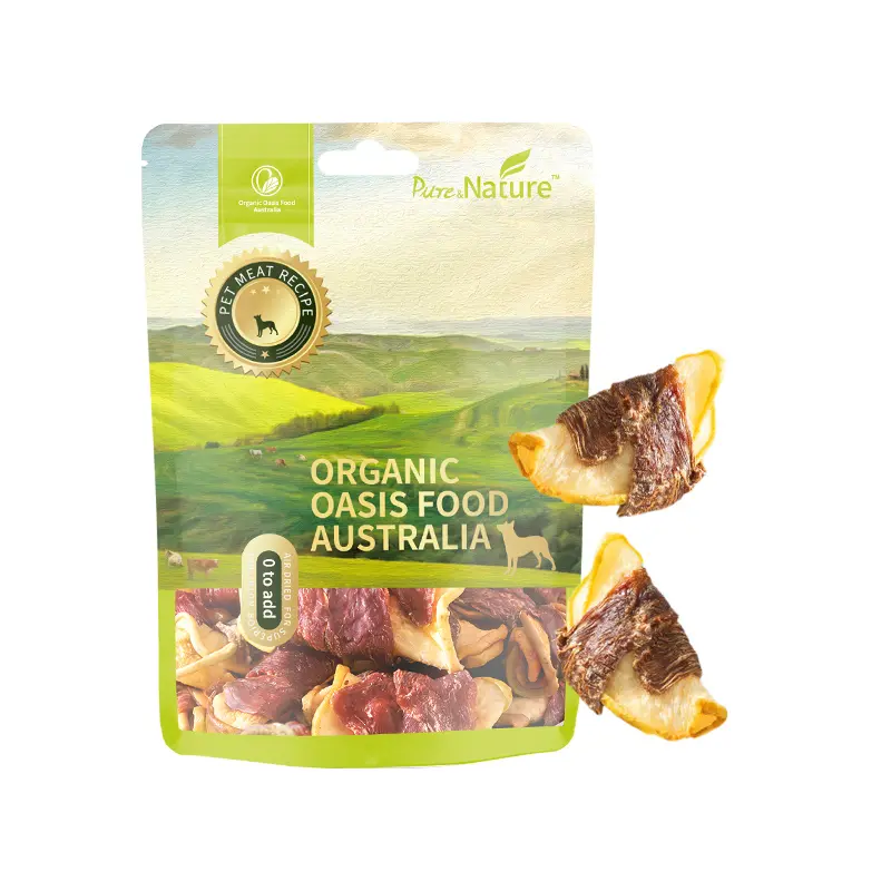 Duck & Pear Canine Treats - Freeze-Dried Soft Jerky, Digestive Aid for Sensitive Stomach, Fruit & Meat Blend, 300g for All Sizes Dogs