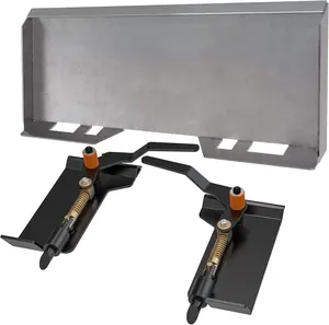 YINTATECH 3/8" Skid Steer Attachment Plate quick attach mount plate & quick attach adapter Compatible with Kubota and Bobcat Skid Steers and Tractors